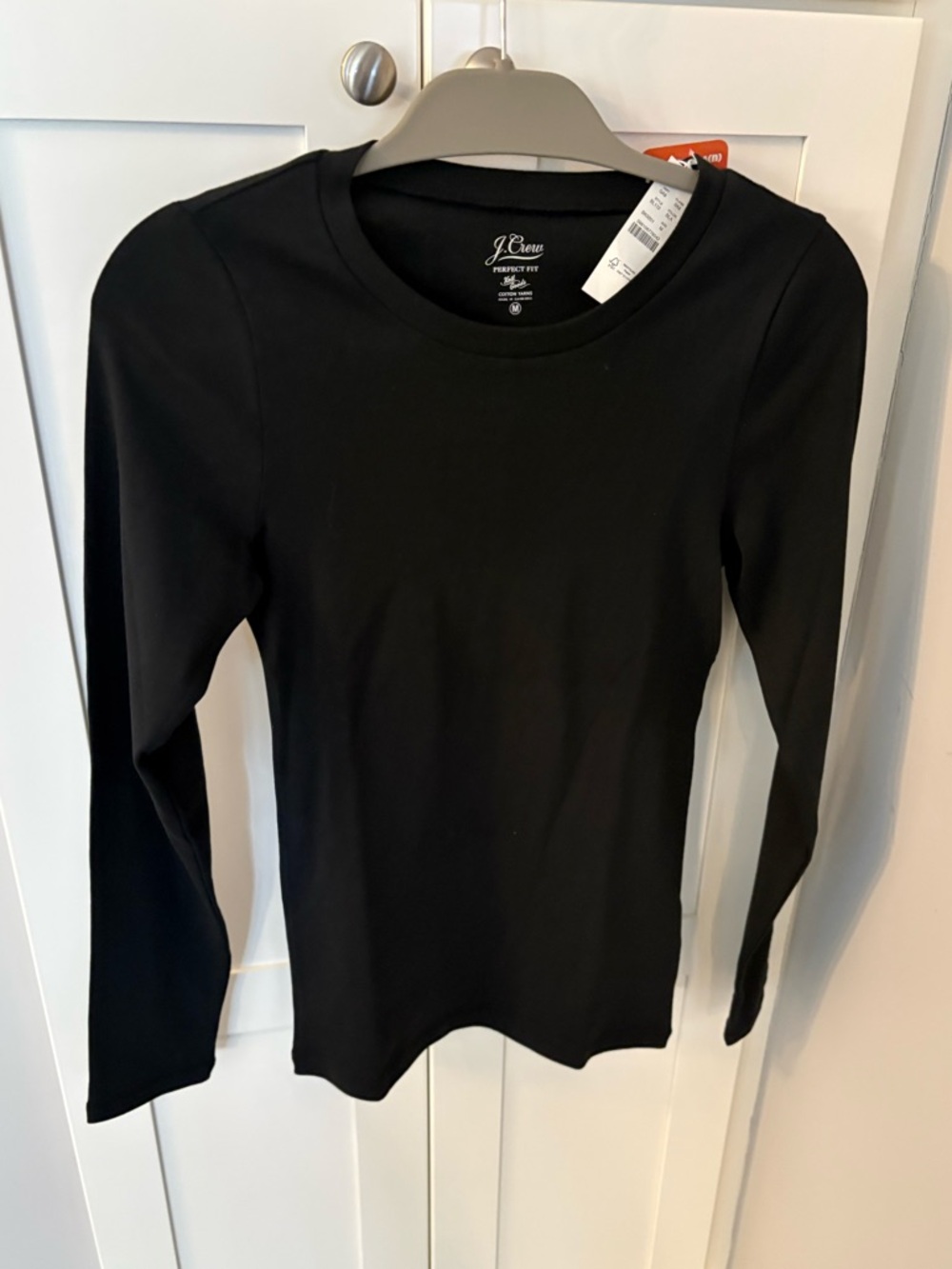 J. Crew Black Long-Sleeve Crewneck Tee
